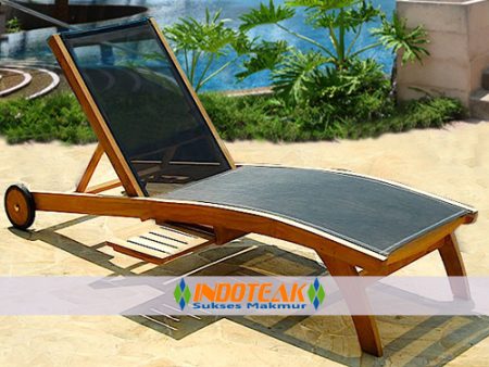 Teak Lounger Batyline