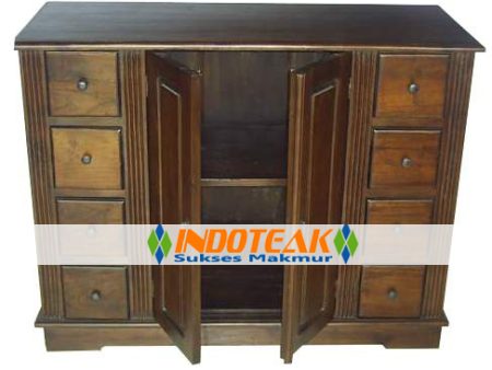 Teak Buffet And Cabinet